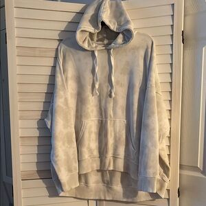 Cream Tie-Dye Hoodie
